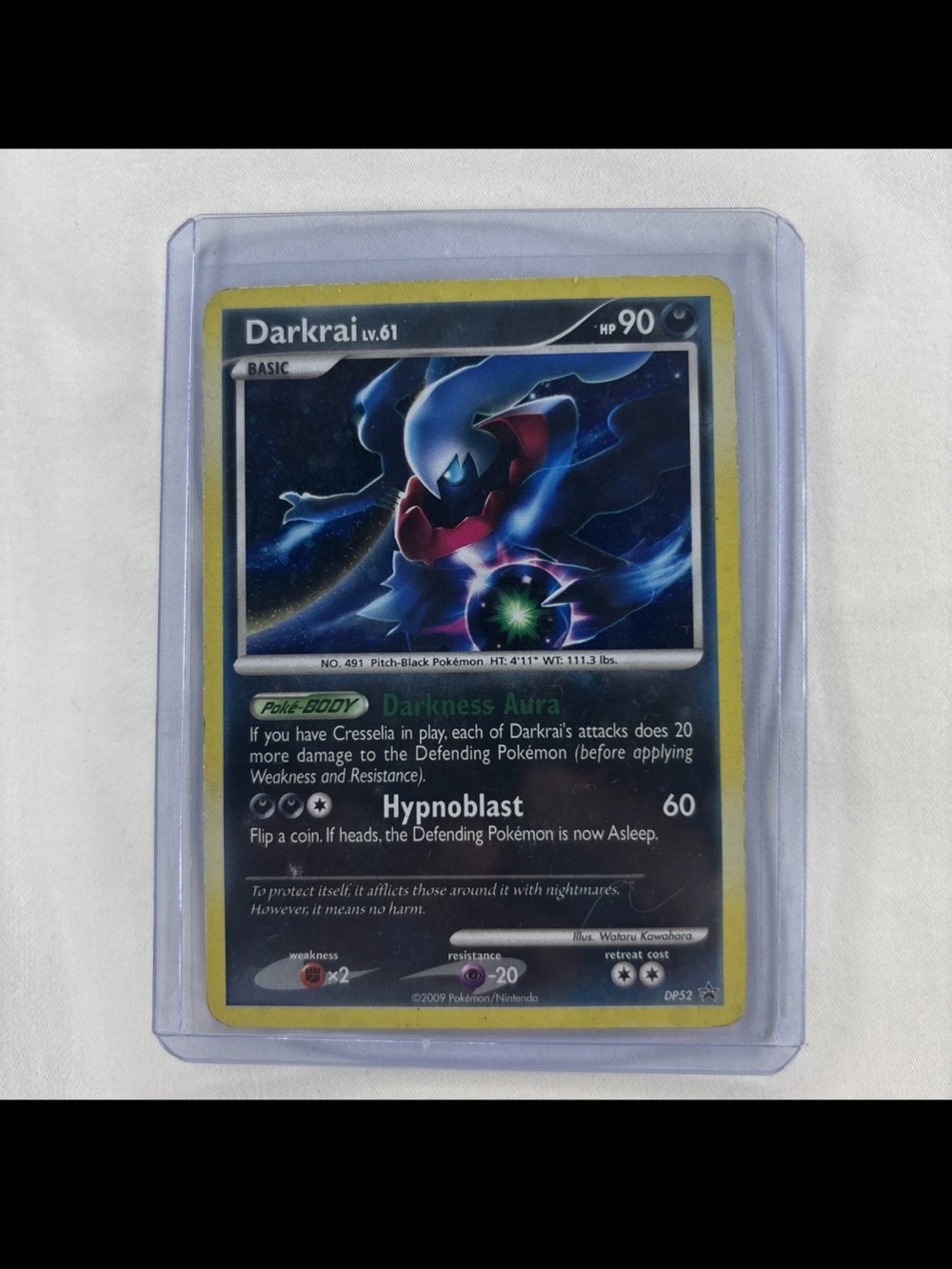 Pokemon Darkrai Trading Card - Black, Blue, Yellow